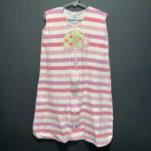 Halo Pink and White Striped Sleep Sack with Ladybug
